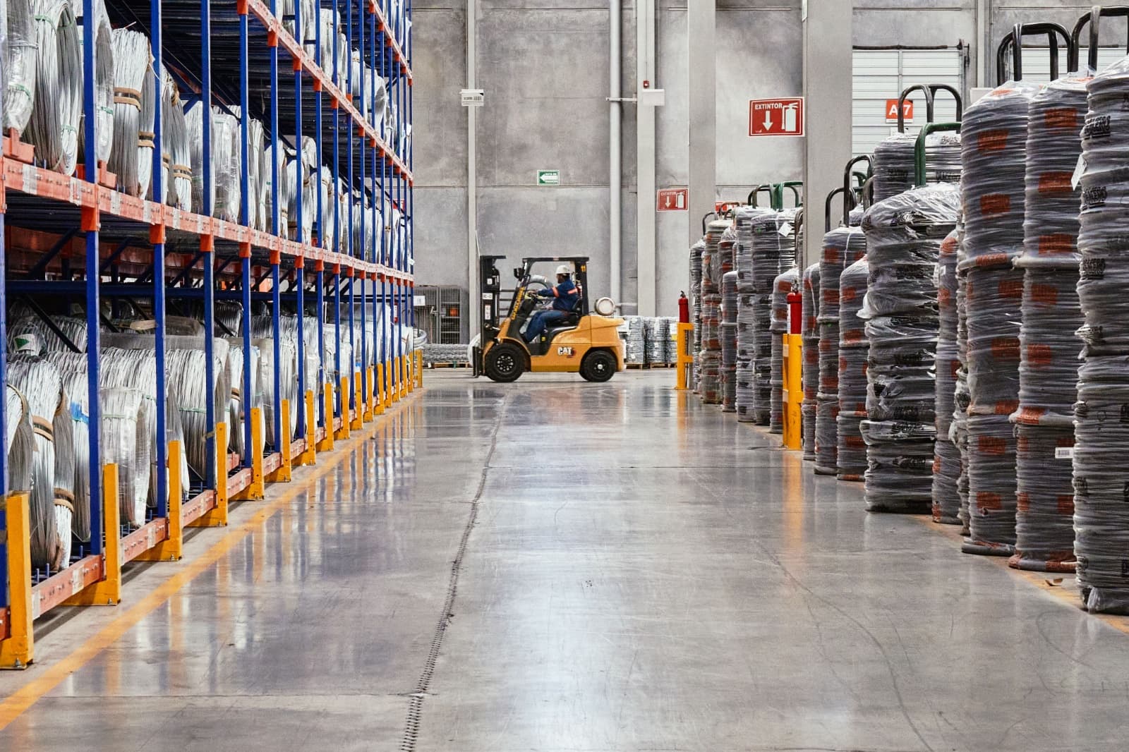 Warehouse aisle